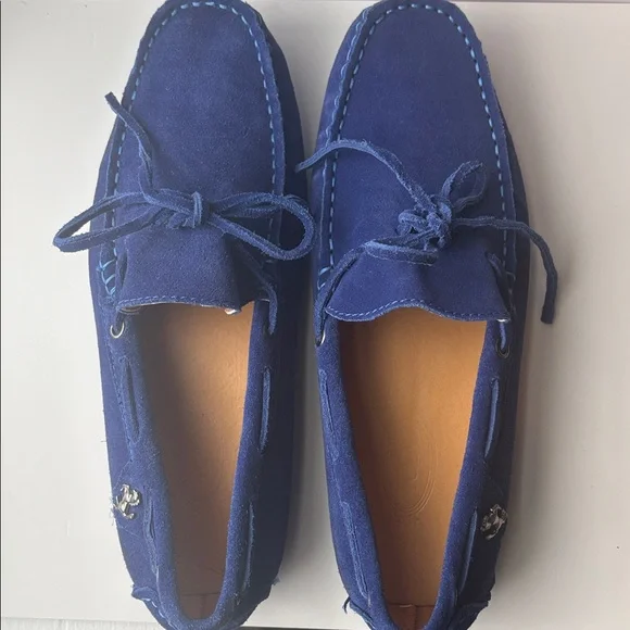 TOD’s Ferrari Gommino Blue Suede Driving Loafer